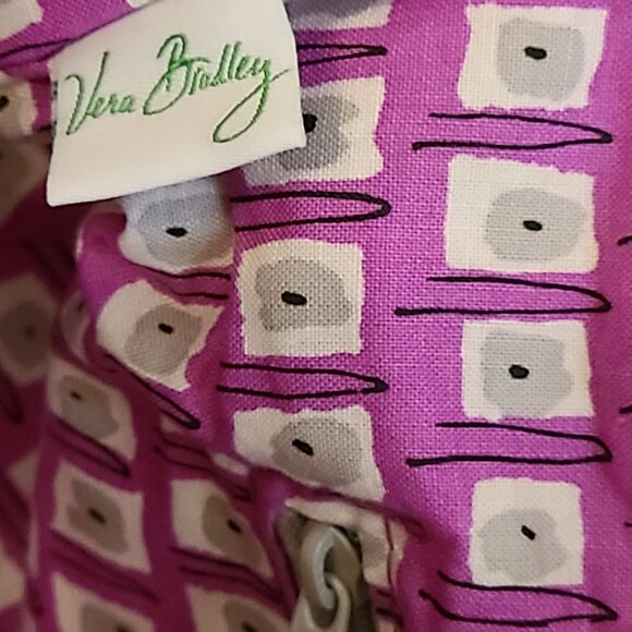 VERA BRADLEY WATERCOLOR FLORAL TOTE-NWT --GRAY & PINK QUILTED COTTON - Picture 6 of 6